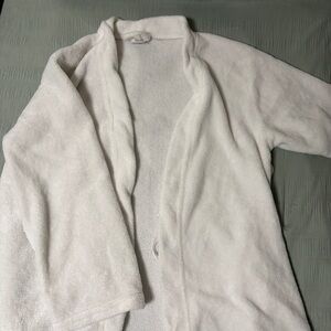 Cozy White Fleece Robe